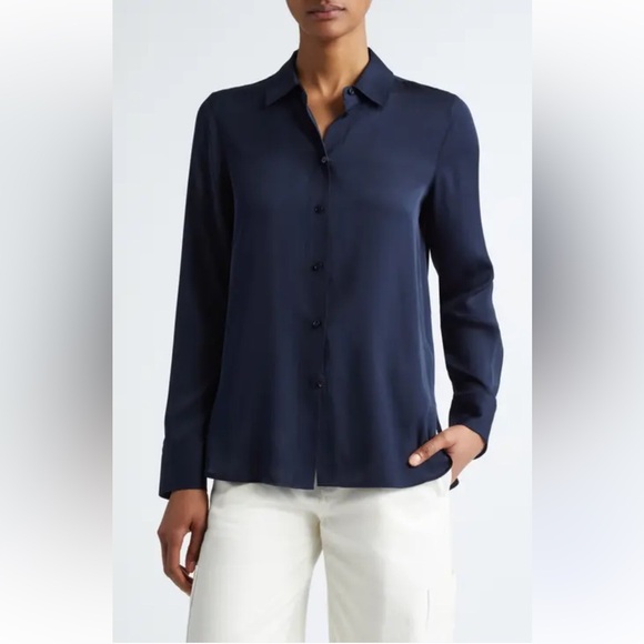 Paul Rodgers Intl long sleeve black classic button down women’s size small - Picture 1 of 7